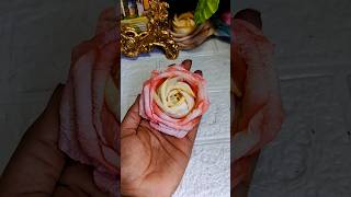 diy tissue paper rose #aestheticrose #aestheticroomdecor #diyrose #shortsviral