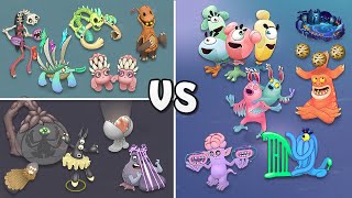 Magical Nexus Vs Magical Islands Comparison  All Magical Monsters (My Singing Monsters)