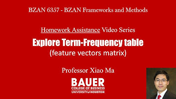 [BZAN6357 Framework] HW Assist - Explore & examine term-frequency table | Bauer@UH BZAN PythonBA