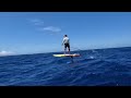 Light wind maliko downwind sup foil clip using go foil gt 1770 with the ftl 17 tail and 80cm mast