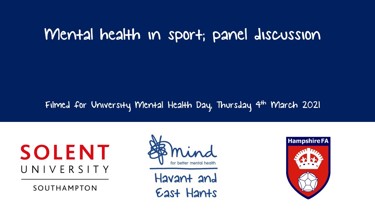 Mental Health in Sport Panel Discussion UMHD YouTube