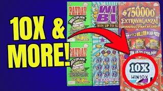 10X and MORE! 🪙 Payday Multiplier, Win Big, and Extravaganza Scratch-Off Lottery Tickets!💰