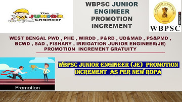 WBPSC Junior Engineer (JE) 2022 Promotion Increment| JE Salary part 2#wbpscje#promotion