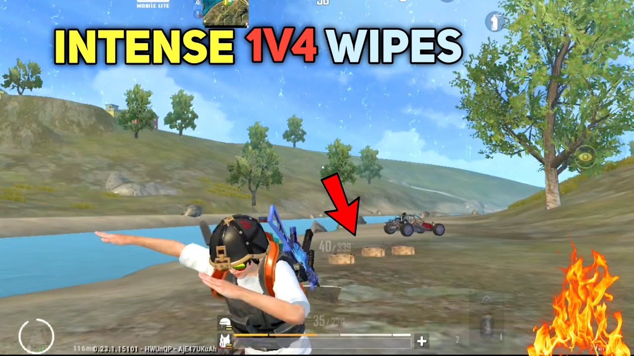 INTENSE 1v4 GAMEPLAY 🔥 SOLO VS SQUAD | PUBG MOBILE LITE