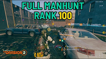 The Division 2 I Full Manhunt Rank 100 I Dark Zone I PvP