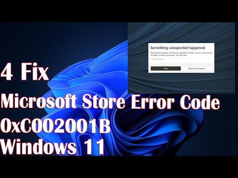4 Fix Microsoft Store Error Code 0xC002001B Windows 11 - YouTube