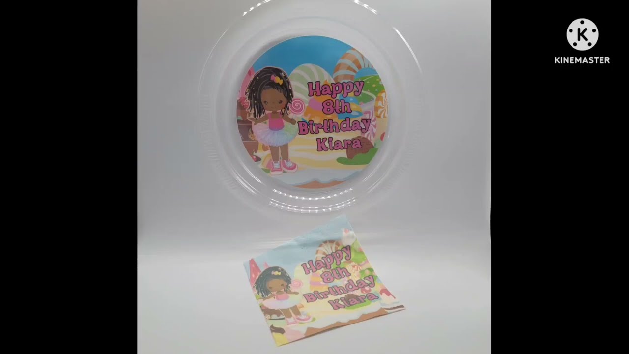 DIY custom party plates and napkins #party #decorations