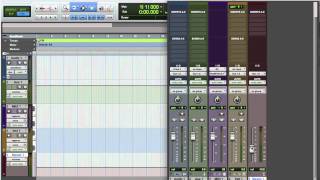 Pro Tools Lesson #1 - Overview of the Different Tracks Part 1 of 2