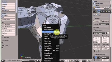 Blender 2.56 step 3 Entering vertex-, face- and edge tools, filling gaps