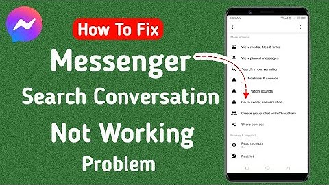 How to Fix Messenger Search Conversation Not Working Problem 2024 | Search Conversation Not Working