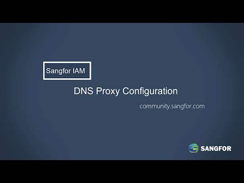 Sangfor IAM_DNS Proxy Configuration Guide