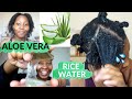 BEST pre-poo for 4C natural hair - ALOE VERA + RICE WATER  for GROWTH & MOISTURE