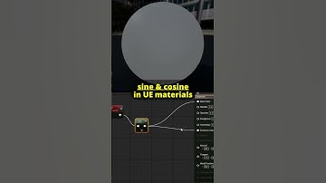 sine and cosine in unreal engine materials. full video on my other channel. link in bio. #ue5