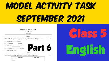 Class 5 english model activity task part 6 september2021 মডেল অ্যাক্টিভিটি টাস্ক পঞ্চম শ্রেণি ইংরেজি