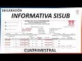 Sisub informativa cuatrimestral  normal y complementaria