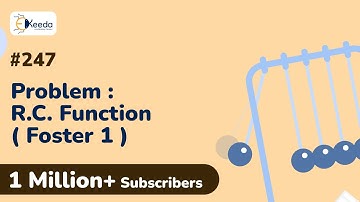 Problem based on R.C. Function ( Foster 1 ) | Network Synthesis | Circuit Theory and Networks