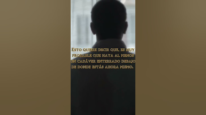 ¡¡¡HAY UN CADÁVER DEBAJO DE TU CASA!!!