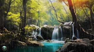 Calm Piano Music & Soft Rain with Birds Singing - Relaxing Music For Sleep, Meditation & Relaxation