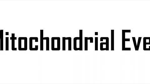 [Mitochondrial Eve] Wikipedia Article read by Jere...