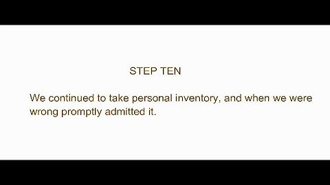 Step 10 - Narcotics Anonymous Original Basic Text - Grey Book