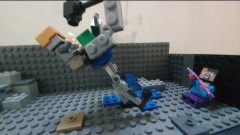 lego minecraft mutant zombie vs steve