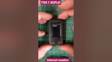 TTGO T-DISPLAY internet weather