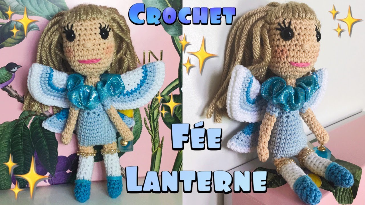 Fée Bleue au crochet - Amigurumi Personnage Princesse Fille
