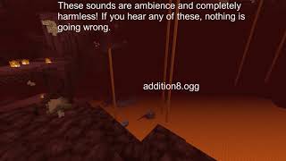 All 20w10a Nether Sounds