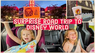 SURPRISE ROAD TRIP TO DISNEY WORLD || Checking into All Star Music Resort || Travel Days