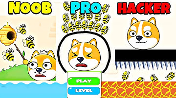 Save the dog walkthrough level 21 to 30. Compilation of funny....🐝🐝 #savethedoge 