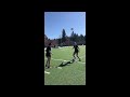 2 person soccer tech with turning, lots of touches