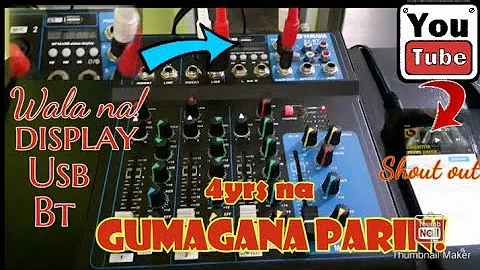 Yamaha F4bt mixer 4channel | Testing