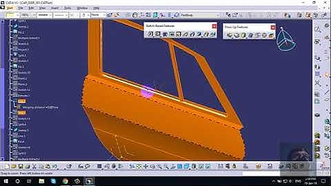 Car Door in catia
