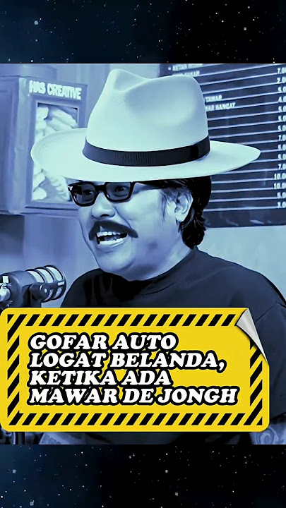 GOFAR AUTO LOGAT BELANDA, KETIKA ADA MAWAR DE JONGH