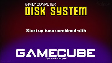 Nintendo Famicom/Family Computer Disk System Start up music combined with Gamecube system music