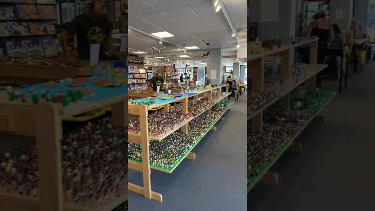 The Minifig Shop Kirkwood MO near St. Louis tons on old and new LEGO Sealed and open built sets