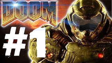 DOOM 4  (2016)  Single Player Gameplay Walkthrough - Part 1| RIP AND TEAR (Ps4/Xbox One/ PC)