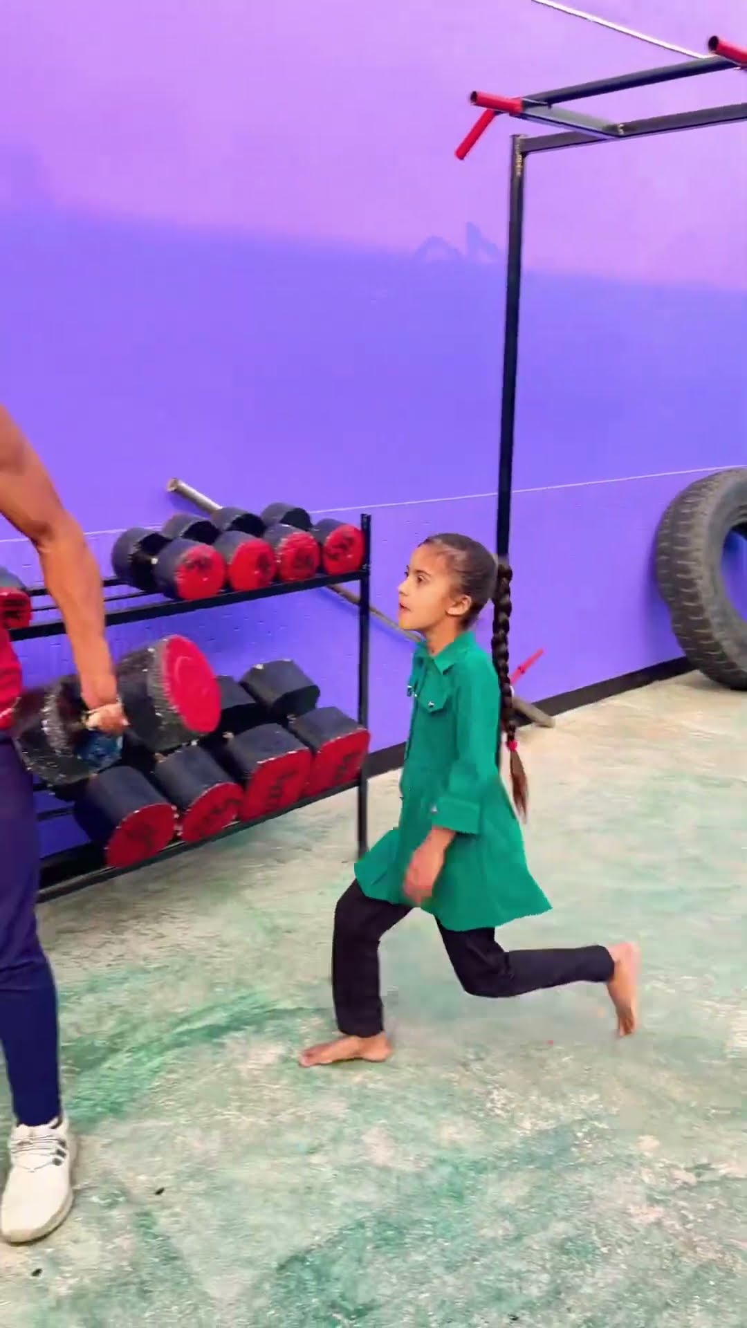 Dumbbell tut Gaya ??? #funny #short #shorts