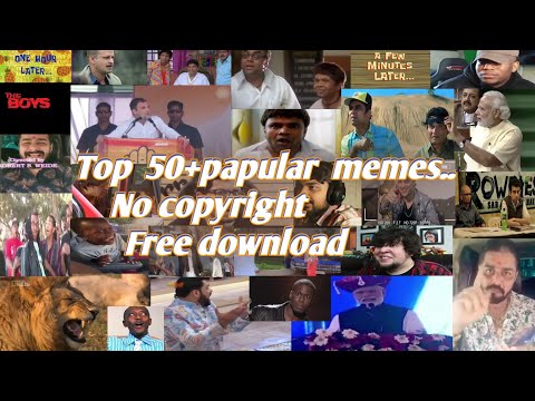 50+papular memes no copyright free YouTube download link in description//Husbandwife55//Comedymemes