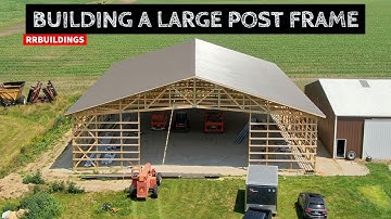 Part 4: Building A Large Post Frame Workshop With 2 Guys: Metal Roofing