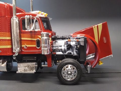 AMT Peterbilt 378 Long Hauler Semi Tractor 1/24 Scale Model Kit Build Review AMT1169