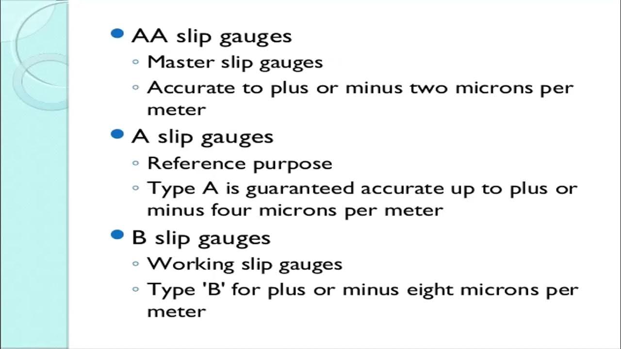 JNTUK R16 III ME II SEM METROLOGY CALIBRATION OF SLIP GAUGES,DIAL INDICATORS LECTURE 11 YouTube