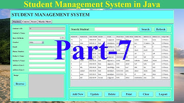 Student Management System in Java | NetBeans | MySQL Database|  Part-7