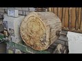 Woodturning - the log barely fit into the machine