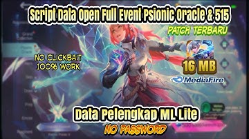 Script Data Open Full Event Psionic Oracle & 515 Patch Terbaru || No Password || No Clickbait