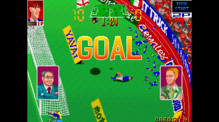 Hat Trick Hero / Football Champ - Super Shot (Super Shoot) Football Arcade Game 1990