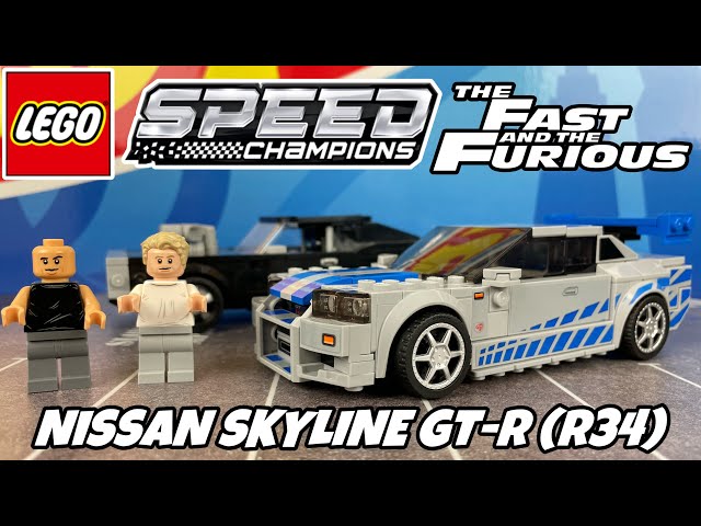 LEGO Speed Champions Nissan Skyline GT-R (R34) - but in blue! 