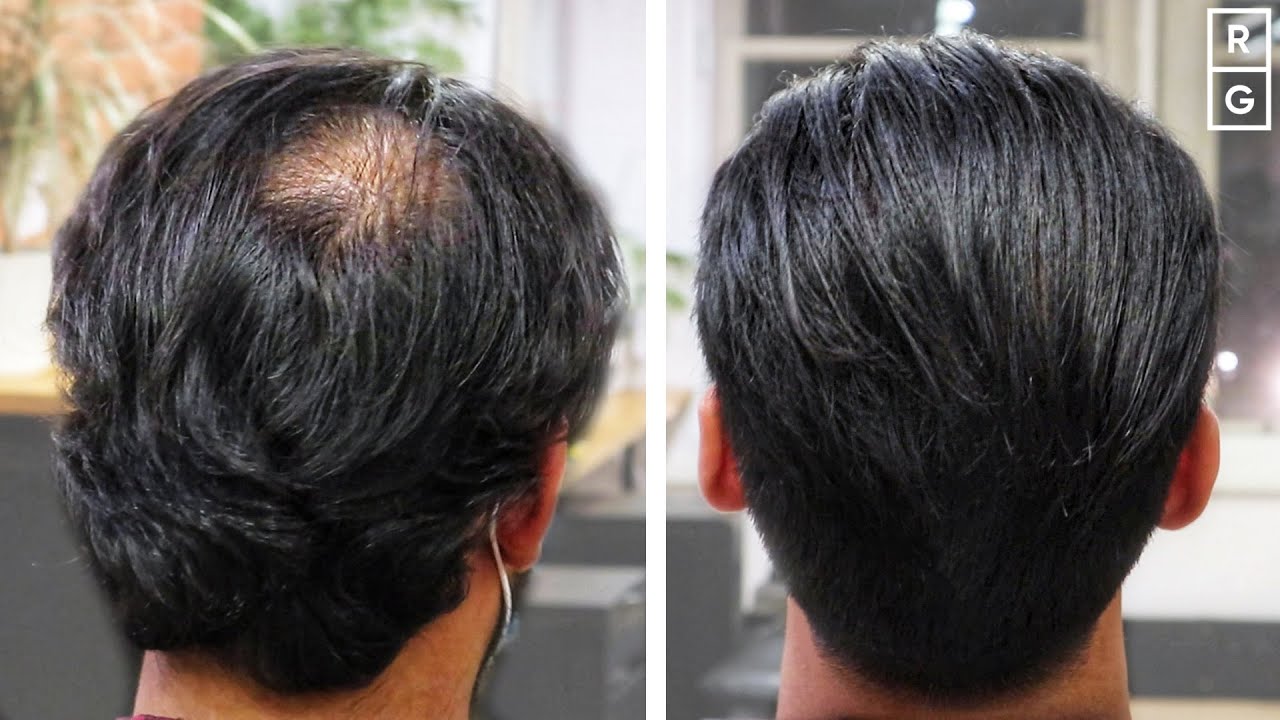 Great Haircut For Thinning Hair At The Back *NO ENHANCEMENTS* - YouTube