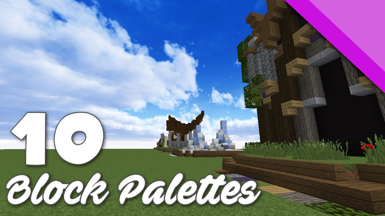 10 Minecraft Block Combinations/Palettes  Example Builds 