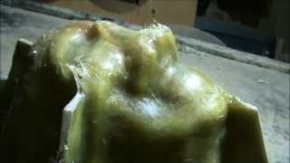 HOW TO MAKE A CUSTOM FIBERGLASS SKULL MOLD PART 4